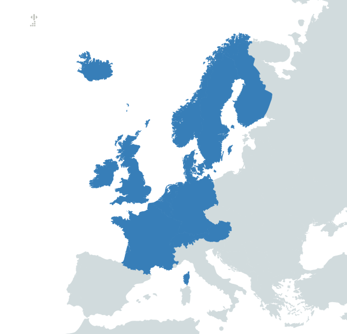 wylfcen's tweet photo. Insane that 90% of the most advanced countries on Earth basically form one contiguous area, or were founded by people from there https://t.co/PqWzB3edUf