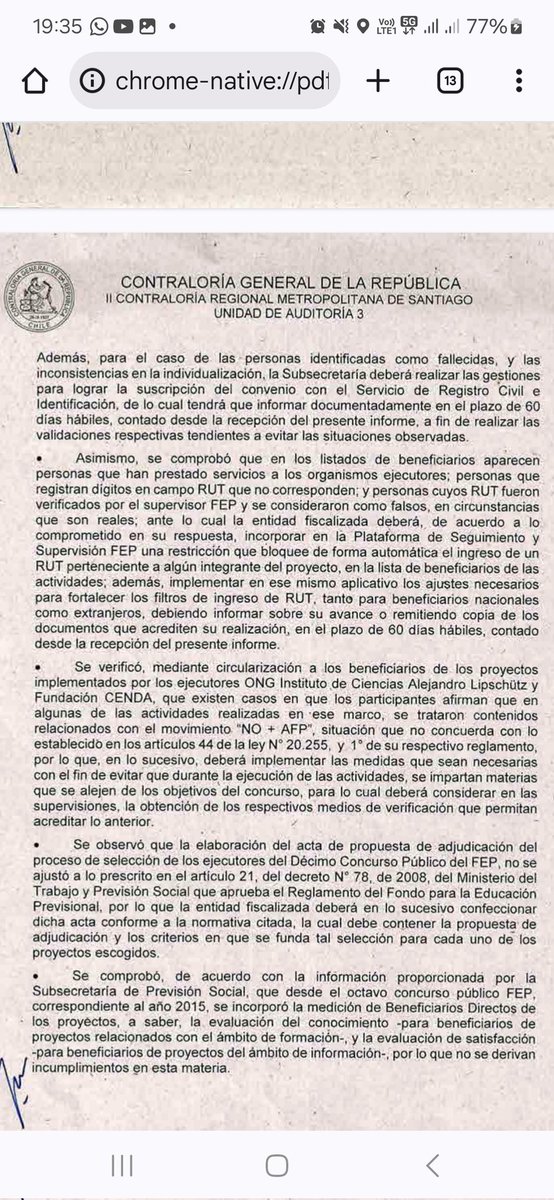 abogadabruna's tweet photo. 🛑Mientras Jeannette Jara era subsecretaria de previsión social @Contraloriacl determinó que: 1) personas que aparecían asistiendo a capacitaciones estaban fallecidas; 2) que capacitaron sobre No+Afp en contravención a la ley, 3) etc
🛑Qué pasó @jeannette_jara @ciper eficiencia? https://t.co/9vAGutIx09