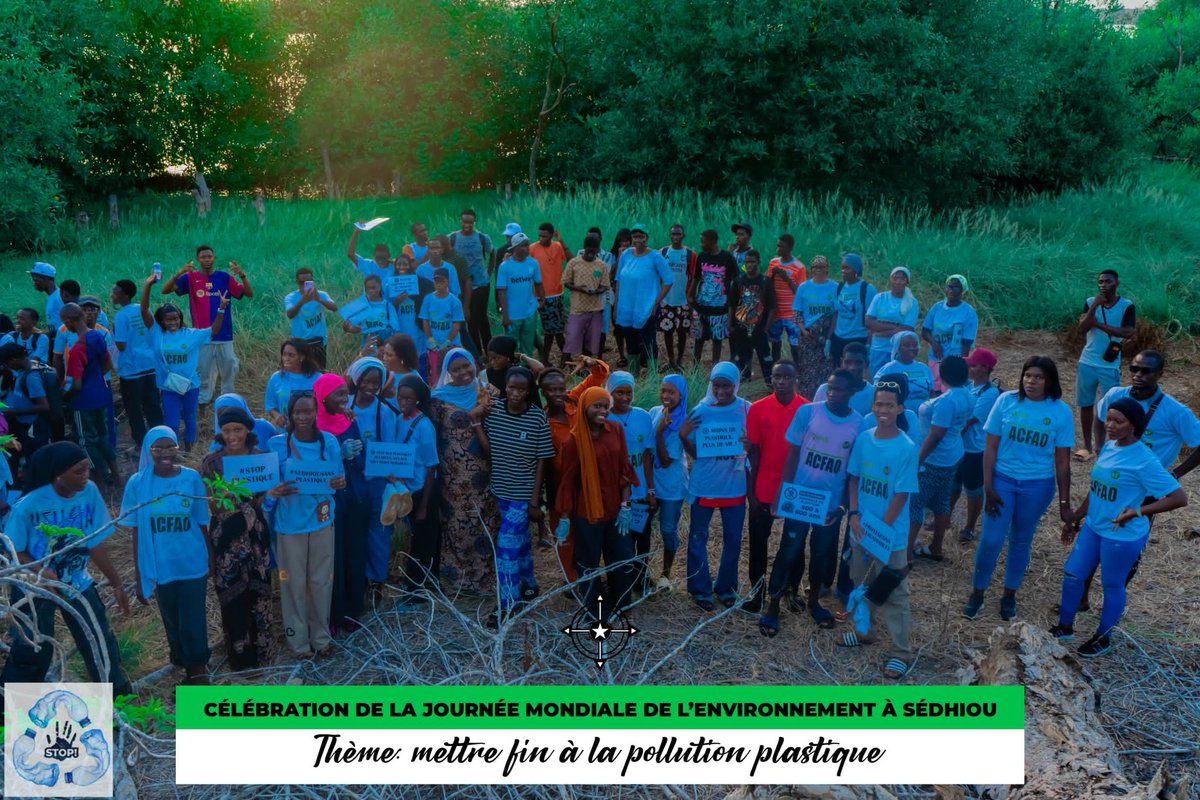 green_sedhiou's tweet photo. 🌍 Le 21 juin 2025, #Sédhiou a célébré la #JME2025 sous le thème "Mettre fin à la pollution plastique" ♻️ au programme :
🧹 Randonnée à Wandifa
🎓 Sensibilisation à Faoune
🌳 Reboisement sur l’Île aux Diables
🤝 #DREEC @AFD_France @Solthis Gouvernement Sn 💪🏾 https://t.co/ldGRg5FVWh