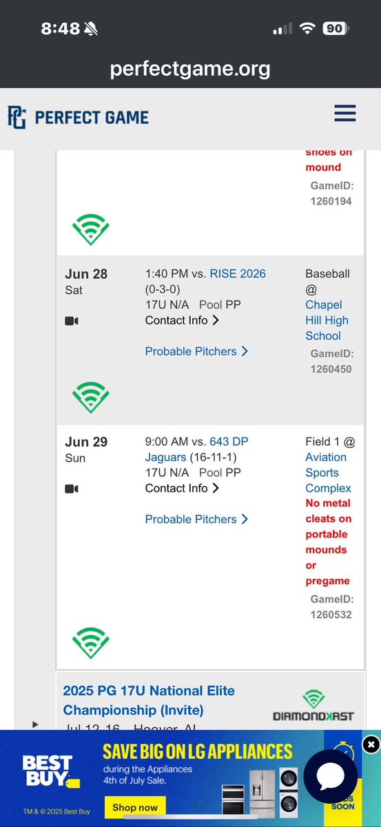 tuckergriff13's tweet image. Tucker Griffith
Uncommitted | 2026 | OF
5’11 | 175lbs
22 ACT | 3.9 GPA
Mount Juliet High School
97 EV | 6.9 60yd
Some prep swings for WWBA with @FTB_tennessee, and our schedule this week!
@KyleDouglas8 @Will_Haynie24
@PrepBaseballTN @tnballplayers @PB_Uncommitted @PG_Scouting…