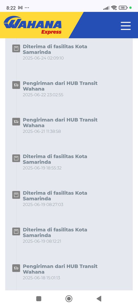 sunusaja's tweet photo. Ini Wahana Express apa mau terus serius berbisnis? Paket dari Kebon Jeruk Jakarta bukannya lewat Sby ke Kalimantan, malah ke Bali. Statusnya muter terus di sana. Beda pula antara Toped dgn webnya sendiri. Paket dari 13 sampai 25 belum juga sampai. https://t.co/gC9Yc7r50f