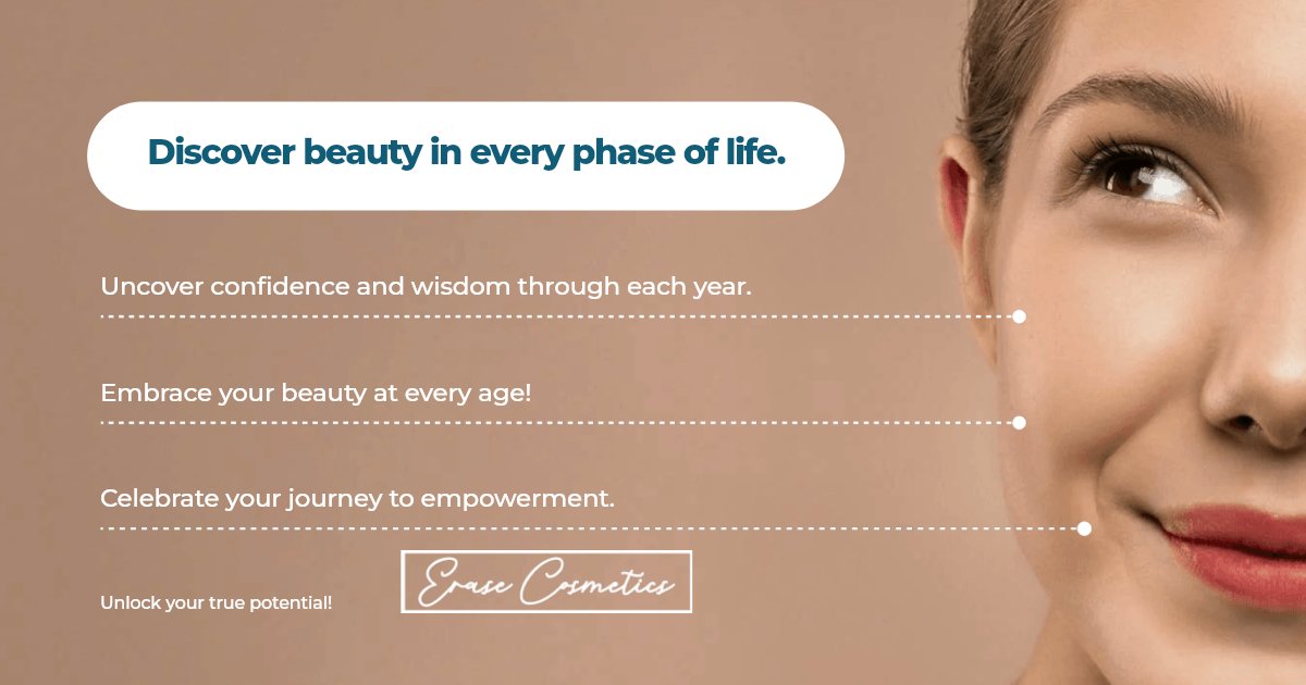 EraseCosmetics's tweet photo. Your journey is uniquely yours and worth celebrating. Women's stories, like Julia's and Anna's, show us that aging is an opportunity rather than an obstacle. Embrace your story, 
#EmbraceAging #WisdomAndGrace #EveryStageBeautiful #GrowingJourney #CelebrateLife #WomenEmpowerment https://t.co/JbaFcNHvKE