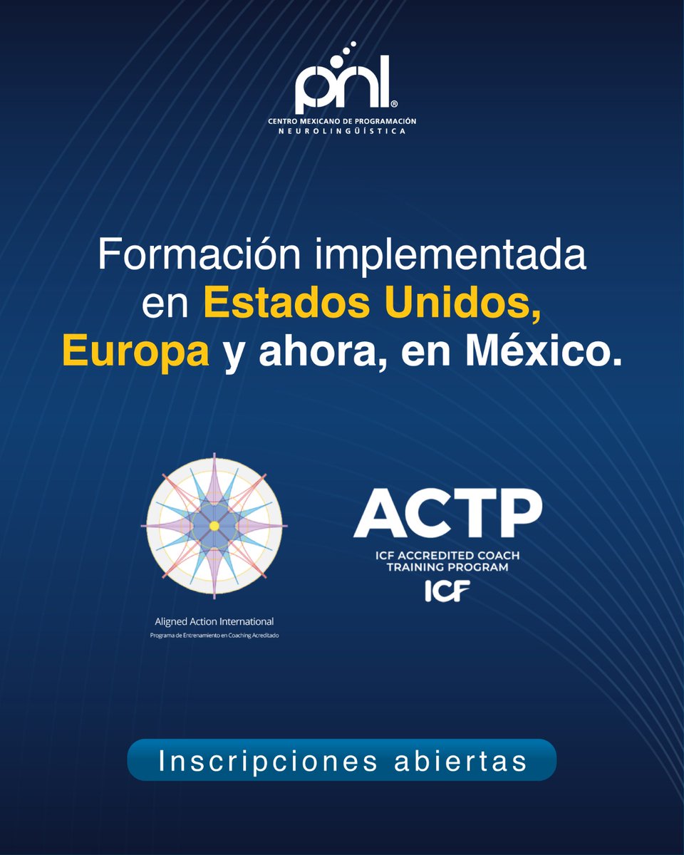CMPNL's tweet photo. Certificación en Coaching Nivel II
Informes: WhatsApp +52 3311571212 https://t.co/mmsdDunPub