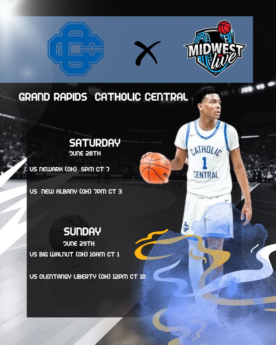 Jordan McCoy (@jordanmccoy2026) on Twitter photo Here's my teams schedule for <a href="/ohioBKcoaches/">OHSBCA</a> midwest live event ! <a href="/goCCcougars/">Grand Rapids Catholic Central Basketball</a> <a href="/BrzezinskiAlec/">Alec Brzezinski</a> <a href="/HankampScott/">Scott Hankamp</a> <a href="/jgilbertsport/">Jonathon Gilbert</a> <a href="/KevinMoses38/">Kevin Moses LLC</a> <a href="/TheDZoneBBall/">The D Zone Basketball</a> Here's my teams schedule for <a href="/ohioBKcoaches/">OHSBCA</a> midwest live event ! <a href="/goCCcougars/">Grand Rapids Catholic Central Basketball</a> <a href="/BrzezinskiAlec/">Alec Brzezinski</a> <a href="/HankampScott/">Scott Hankamp</a> <a href="/jgilbertsport/">Jonathon Gilbert</a> <a href="/KevinMoses38/">Kevin Moses LLC</a> <a href="/TheDZoneBBall/">The D Zone Basketball</a>