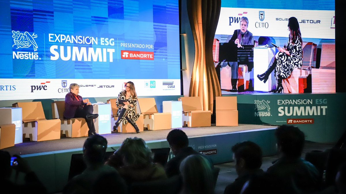 aliciabarcena's tweet photo. Un gusto participar en #ExpansiónESGSummit. La justicia ambiental exige que todos los sectores económicos se sumen a un modelo de desarrollo sostenible. Un medio ambiente sano no es accesorio: es eje transversal de la transformación profunda que impulsa la pdta @Claudiashein. https://t.co/beu1WTX0c3