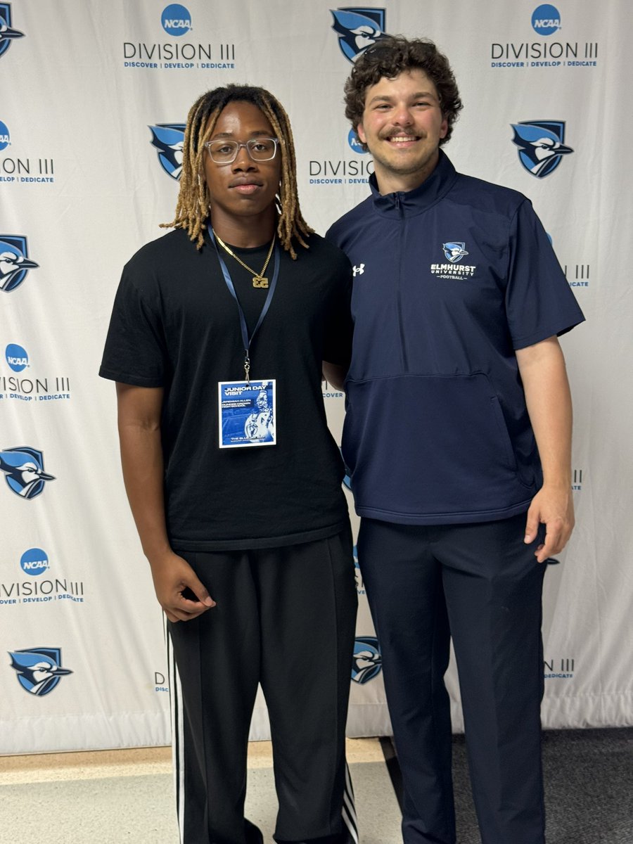 JeremiahAllen53's tweet image. Had a great Junior day visit with @ElmhurstU_FB! Thank you @CoachTreschitta for the invite. Great coaching staff and facilities looking forward to coming back for a camp! @CoachCCeletti30 @Coach_Heffernan @PrepRedzoneIL @EDGYTIM
