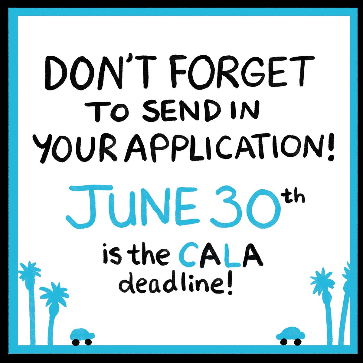 ComicArtsLA's tweet image. Don’t forget to apply! Applications close next week! comicartsla.com