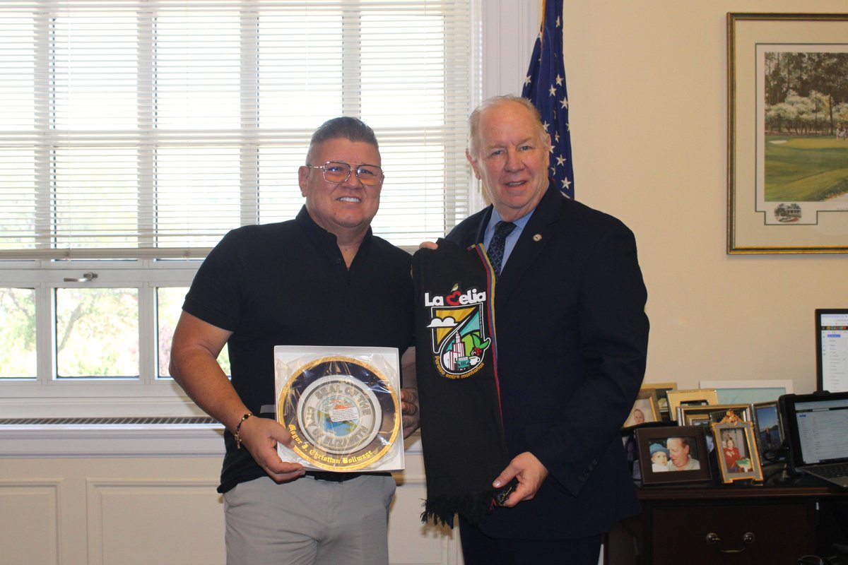 Thank you to Mayor Carlos Uriel Isaza of La Celia, Risaralda, Colombia for visiting us here in Elizabeth.