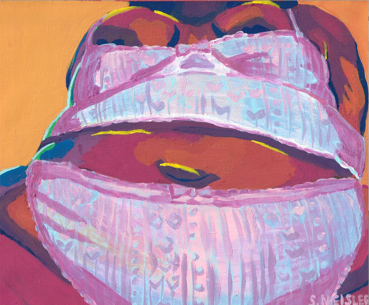 sneislerarts's tweet photo. Soft, cheeky, and not asking permission. Nude 3 - Princess May (2025, 8x10"). A collaboration with @F1ENDING. Original ($200) and prints ($25) available in my online store https://t.co/SgCCzfwyry https://t.co/oueyrJXXWt