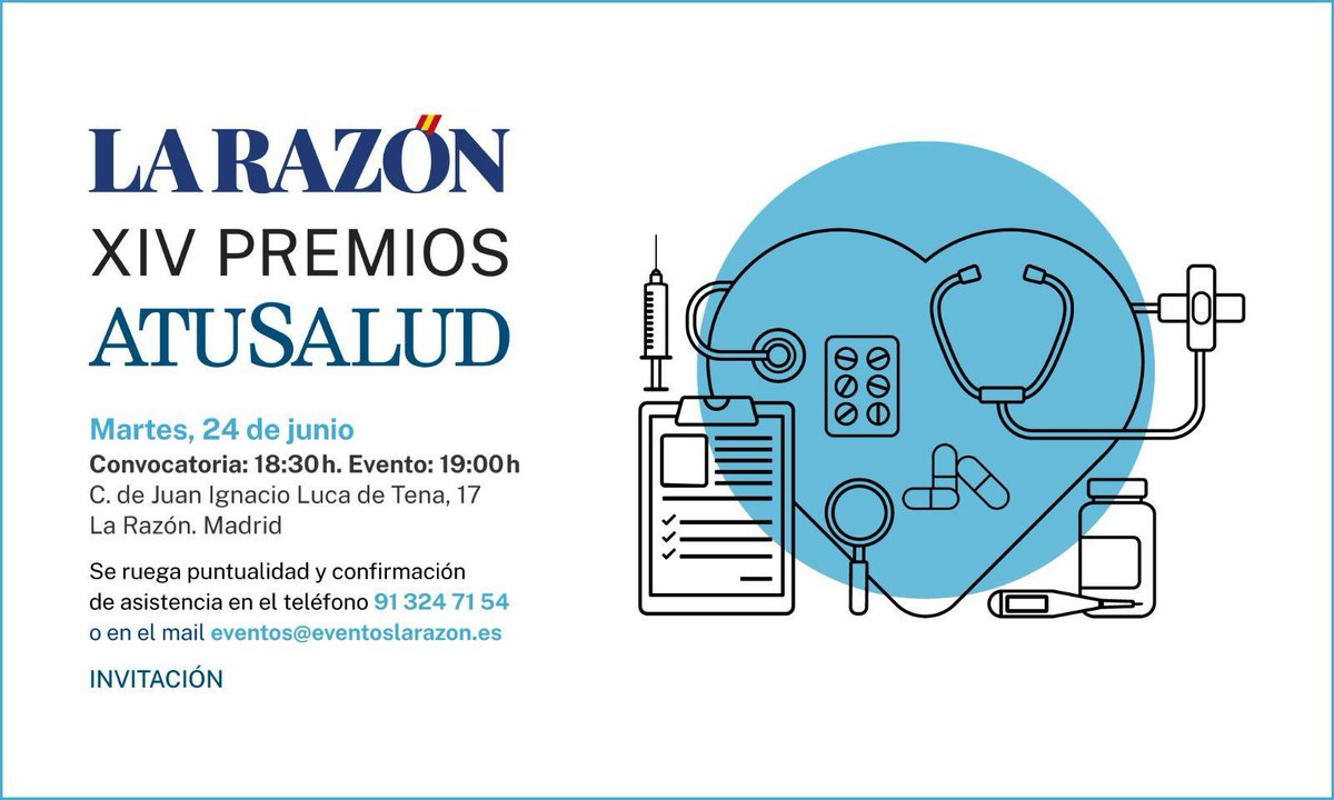 Gracias a <a href="/larazon_es/">La Razón</a> por invitar a los XIV Premios A TU SALUD a <a href="/amytsmedicos/">AMYTS</a> un año más. 
Excelente compañía y encuentros, aunque el tiempo amenazaba tormenta. 

<a href="/SergioAlonsoPue/">Sergio Alonso</a> <a href="/TomasMerina/">Tomás Merina Ortega</a> <a href="/CrisGarciaBaylo/">Cristina García Baylo</a> <a href="/enriquenormand/">Enrique Normand</a>