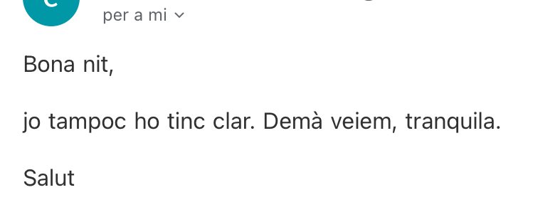 sofixprefix's tweet photo. envio un correu a un profe perque no se on es fa l’examen dema. el profe: https://t.co/NRq8ceAqo7