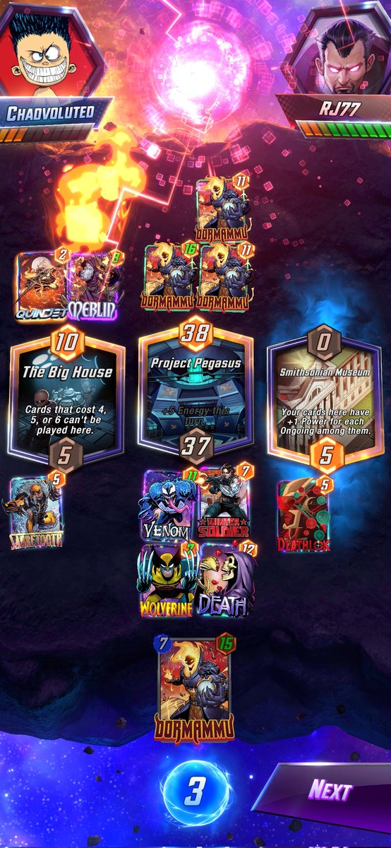 Chadvoluted's tweet image. tried to summon left side. 
no, because he is in the hand? 
or
no, because he&apos;s 7 cost, despite ritual being 3 cost?