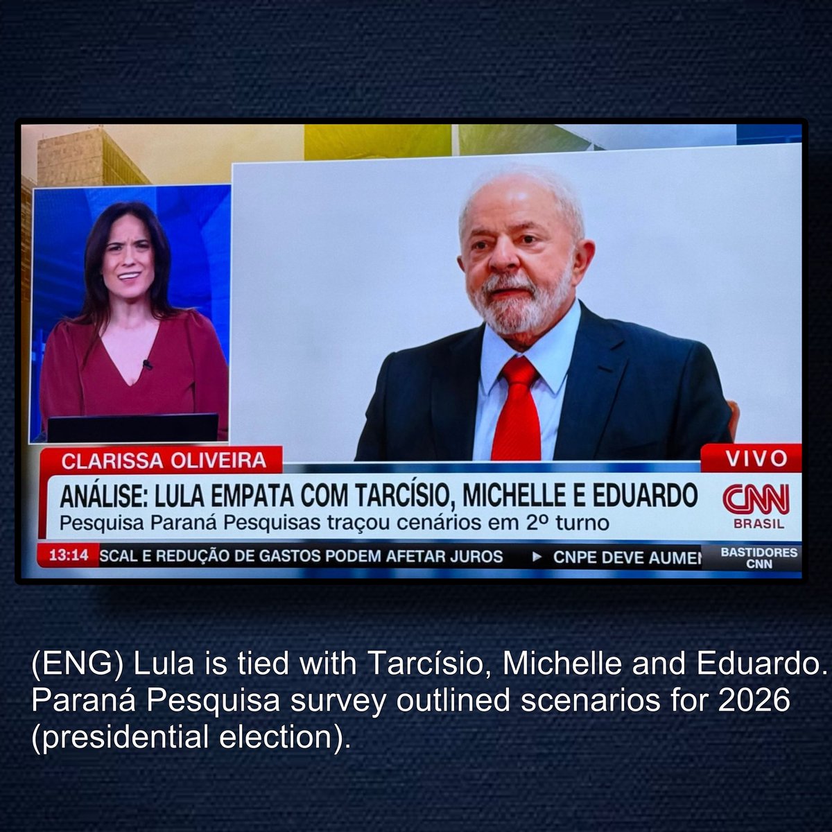 We are in the running, but the people are the ones who decide. Therefore, more important than any survey is the fairness of the elections.

The Congress or the TSE, under a presidency other than Moraes in 2022, must work for more transparency to improve the system. Suggestion: