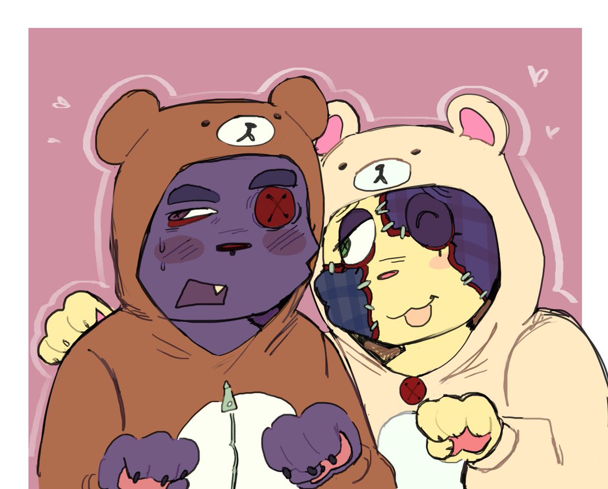 hremails's tweet image. two comms recently done for @GoreyLuckyCatz yay!