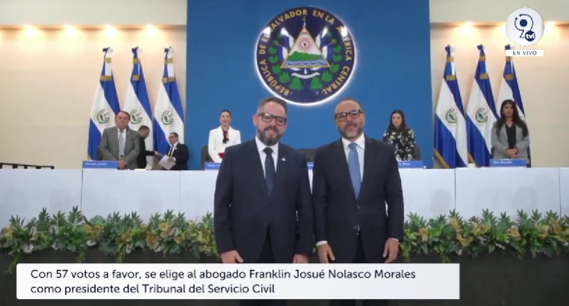 Asamblea Legislativa reelige a Franklin Nolasco como presidente del Tribunal de Servicio Civil para el periodo 2025-2028. Actualmente es Gerente de Operaciones del Parlamento