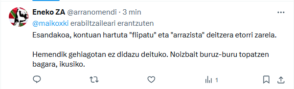 Hara, <a href="/arranomendi/">Eneko ZA</a>, jo behar al nauzu? Ze nortasun etno-kulturaletan edo/eta lunpen anti-sozialetan kokatzen zaitu horrek?