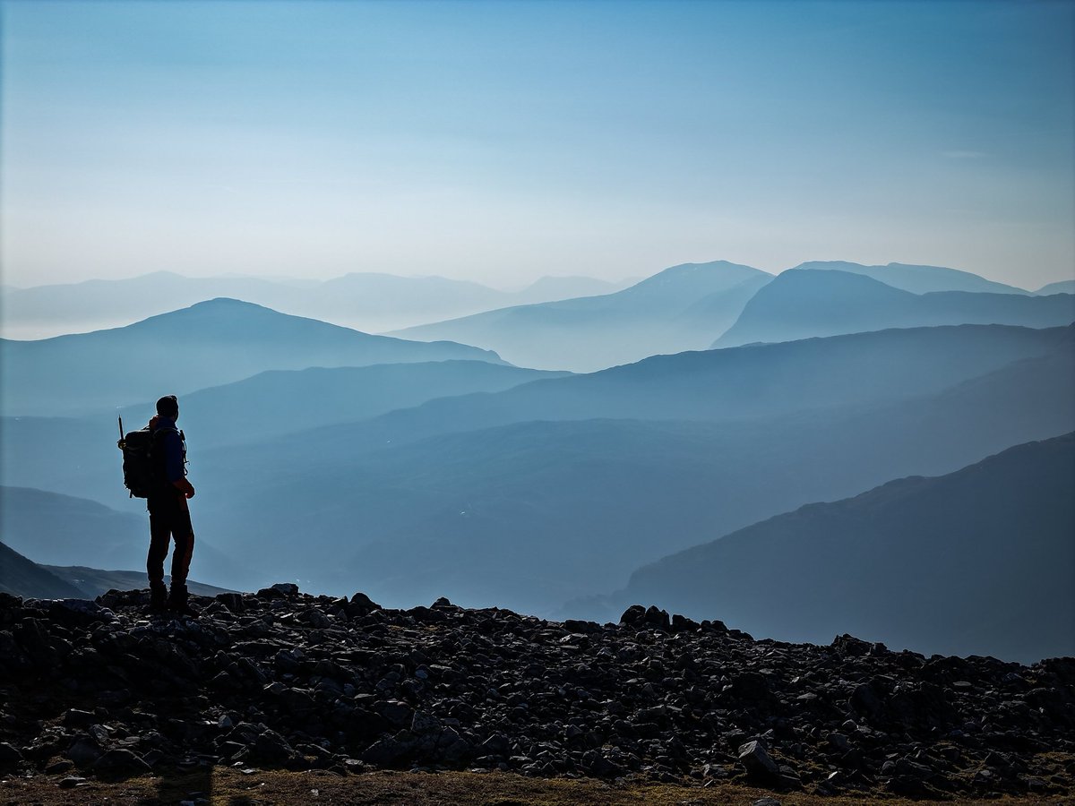 A view to Buachaille Etive Mor from The Ring of Steall ….