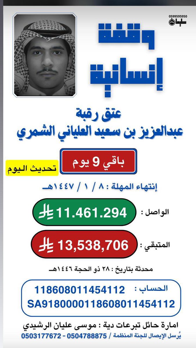 abdah898's tweet photo. #عتق_رقبة_عبدالعزيز_بن_سعيد_الشمري https://t.co/m3F0ofQgDC