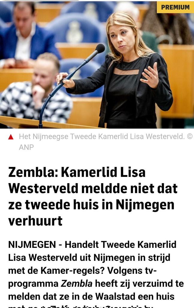 Drie keer raden wie niet melde dat zij haar tweede huis voor vet geld verhuurde.