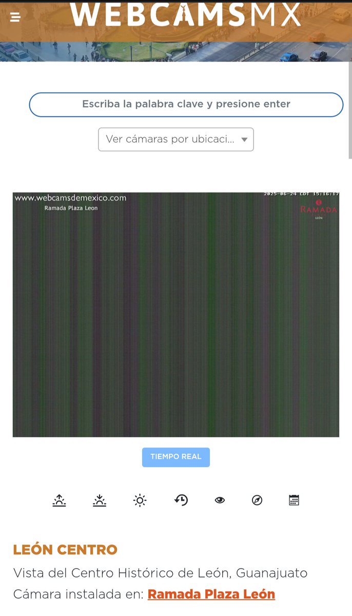 zamjes's tweet photo. @webcamsdemexico Deberían cambiar o reparar la webcam del Centro de León Gto,así se ve 😔 https://t.co/HMqlF1U9NS