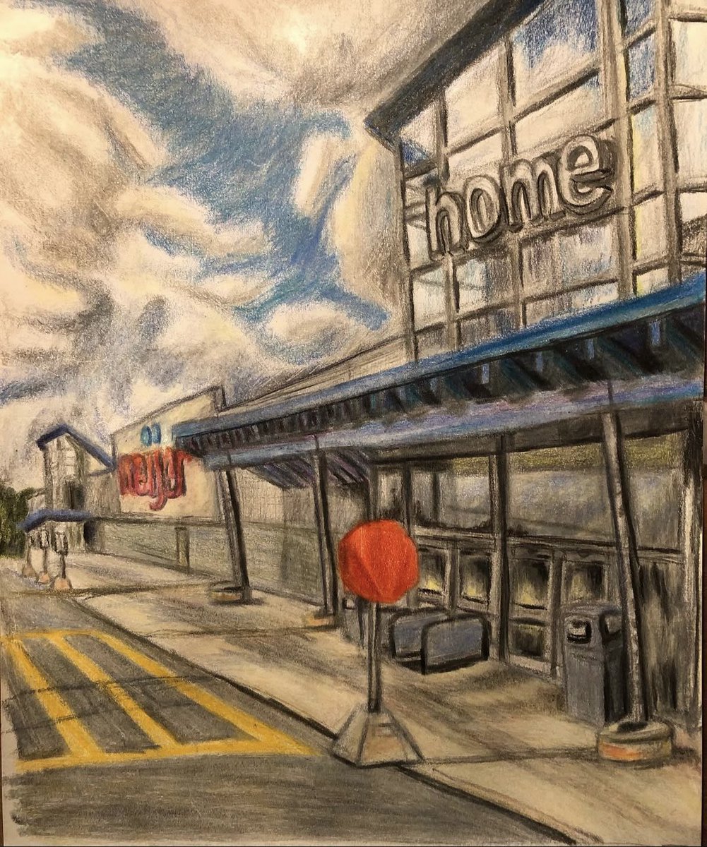 Raptdonaught3's tweet photo. @baldbabyonehair I’m a strong believer in having a horizon line, using vanishing points ect. It’s like the Preston Blair of realism. If you’re planning to add a character, draw a thumbnail with them in it first. It’s a good way to know where to add the character https://t.co/VWmKfJuGaq