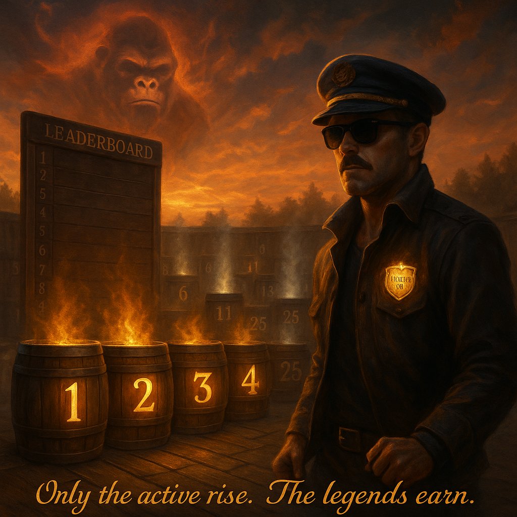 Doktor__Thor's tweet image. New Rules!!!
📢 RAID & EARN in July! 🚀
The top 5 will each receive $15 in $WHISKEY 🥃
Ten players will be randomly selected from ranks 6-25, who will also receive $10 each.
But only if you are at least a Lieutenant Jr. at the end of the month!
Inactive in chat? 💤 Then…