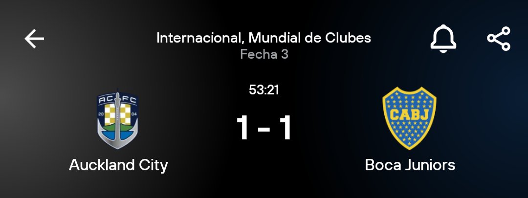 OC_Libertadores's tweet photo. JAJAJAJAJAJAJJAJAJAJAJAJAJJAJAJA UN EQUIPO AMATEUR ESTÁ EMPATANDO CON BOCA JUNIORS EN EL MUNDIAL DE CLUBES ☠️⚰️ https://t.co/olXJSplE4V