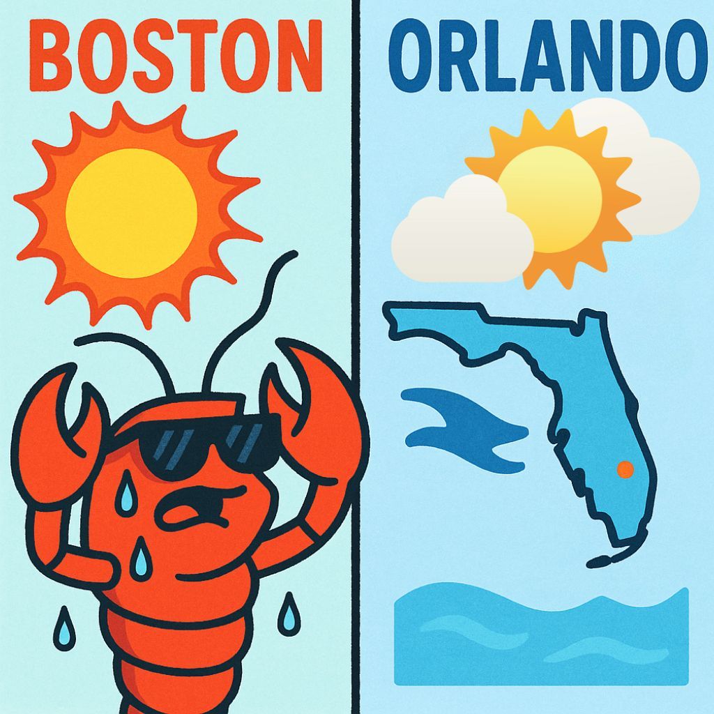 Wait… Boston’s hotter than Orlando?! 😳 Well of course it’s cooler at #NATA2025. 😎

#StayCool #Heatwave #OrlandoVibes #BostonWeather
