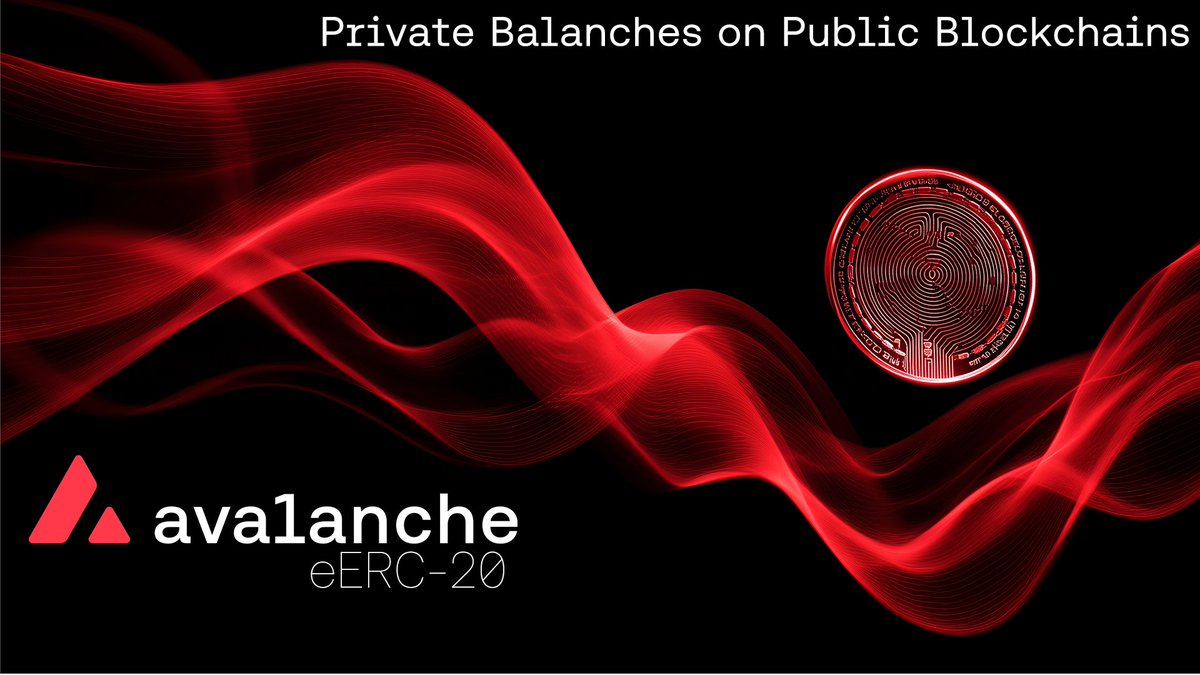 Institutions are choosing Avalanche not because they want to, but because they HAVE to.

All thanks to eERC-20s: Private balances on Public Blockchains

This is a really big deal, why? 

You see, federal privacy laws inhibit banks and healthcare companies from even considering