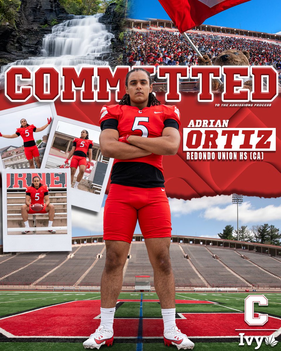 Adrian Ortiz (@ageortiz5) on Twitter photo All Glory to God!! After a great OV and lot of discussion with my parents, I have decided to commit to Cornell University. Thank you to the other schools that recruited me and to all the Coaches and teammates that helped me reach this point.
<a href="/DanSwanstrom/">Dan Swanstrom</a> <a href="/Sean_Reeder/">Sean Reeder</a> All Glory to God!! After a great OV and lot of discussion with my parents, I have decided to commit to Cornell University. Thank you to the other schools that recruited me and to all the Coaches and teammates that helped me reach this point.
<a href="/DanSwanstrom/">Dan Swanstrom</a> <a href="/Sean_Reeder/">Sean Reeder</a>