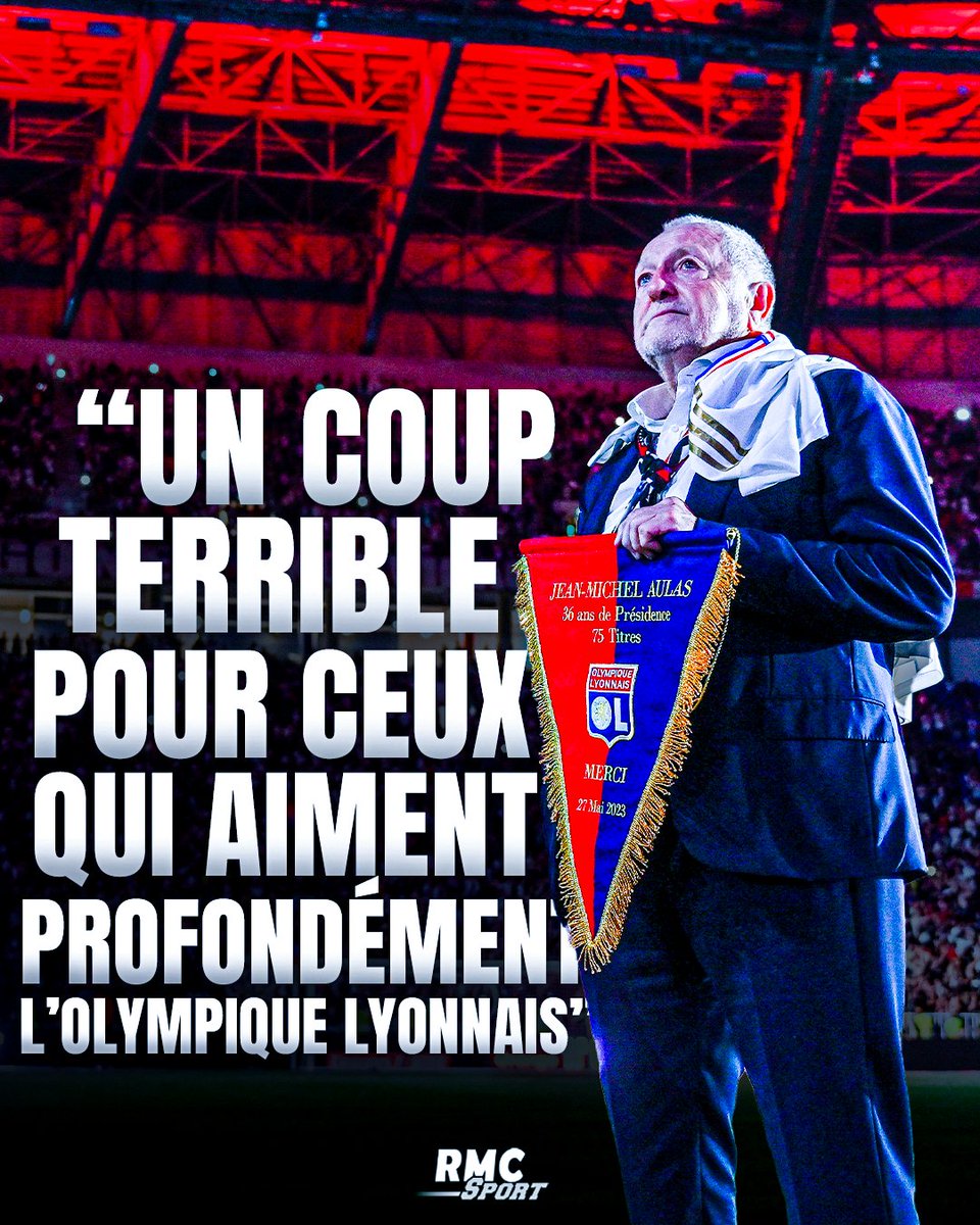 RMCsport's tweet photo. 💔 La tristesse immense de Jean-Michel Aulas. 

https://t.co/ONwfoxgbyT https://t.co/mvp3C4KEK6