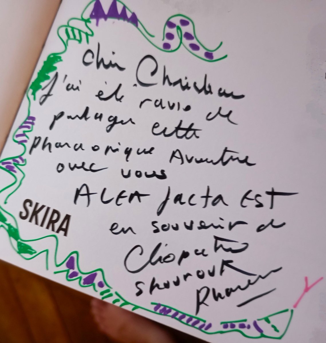 Avec l’artiste et styliste Shourouk Rhaiem qui a réalisé le Cleopatra’s Kiosk exposé en ce moment à l’IMA