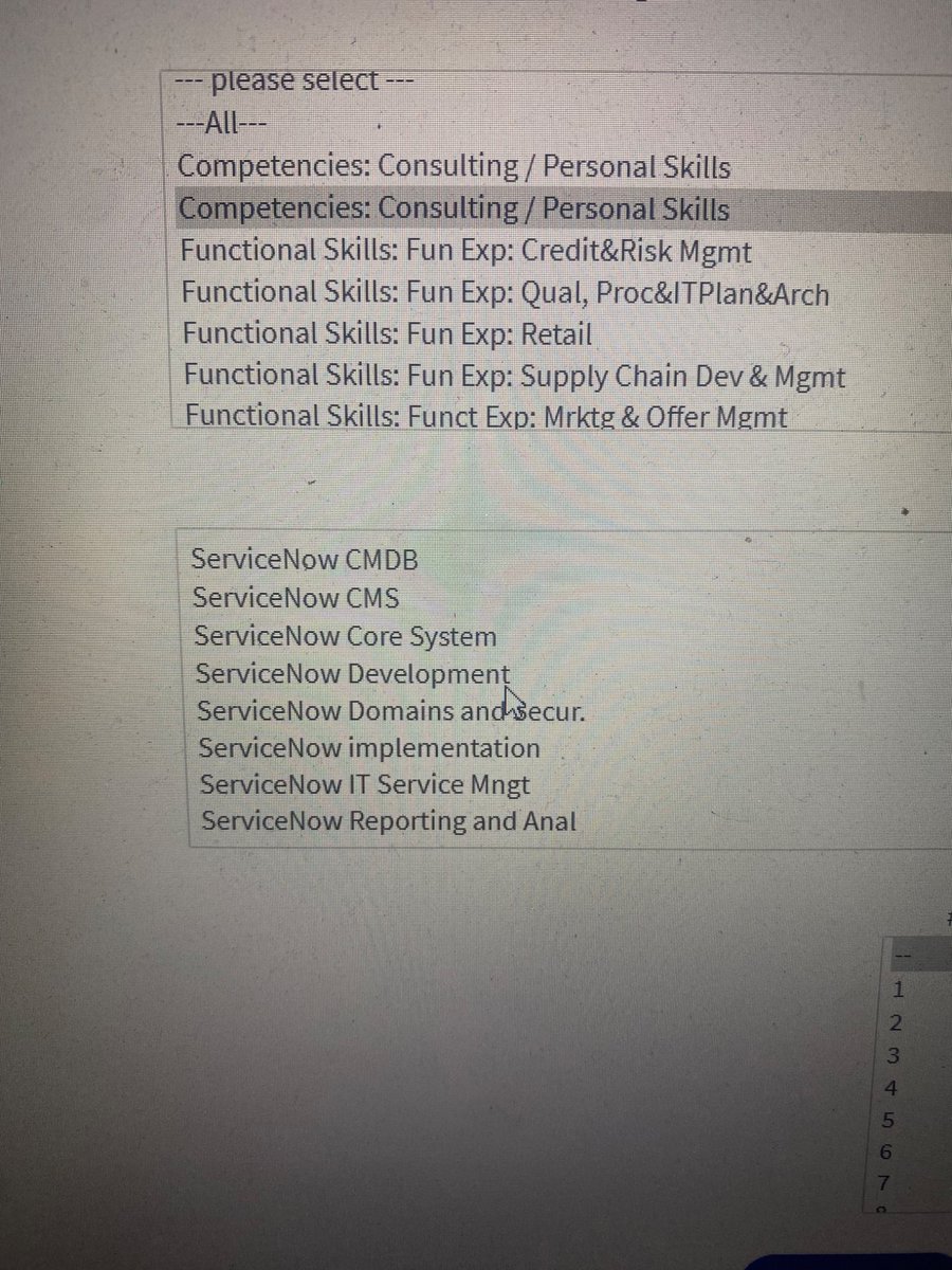 sionlane's tweet photo. @CGI_UK_Careers might be good to look at how the text in your skills matrix is displaying https://t.co/BHCePnNhv7