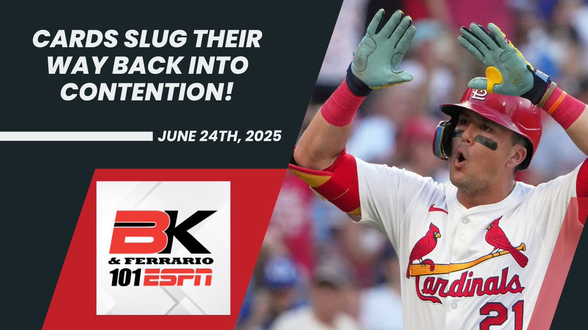 101 ESPN St. Louis (@101espn) on Twitter photo On the #BKandFerrario Podcast
- #STLCards seem to be approaching things with a win-first mentality.
- Are #ForTheLou fans hesitant to truly buy into this team?
- #stlblues insider <a href="/jprutherford/">Jeremy Rutherford</a>
- Is Hofer a trade chip?
Presented by Schaefer Door Company: 101espn.com/shows/bk-ferra… On the #BKandFerrario Podcast
- #STLCards seem to be approaching things with a win-first mentality.
- Are #ForTheLou fans hesitant to truly buy into this team?
- #stlblues insider <a href="/jprutherford/">Jeremy Rutherford</a>
- Is Hofer a trade chip?
Presented by Schaefer Door Company: 101espn.com/shows/bk-ferra…
