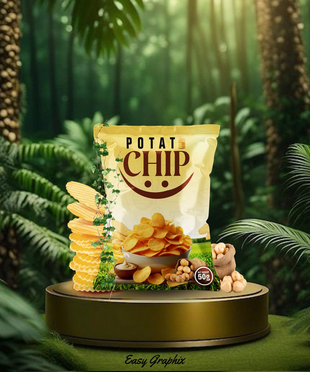 easy_graphix120's tweet image. Bold. Crunchy. Eye-catching.
This concept blends vibrant visuals and appetizing appeal to make the snack stand out on any shelf.
— Designed by Easy Graphix 🎨”