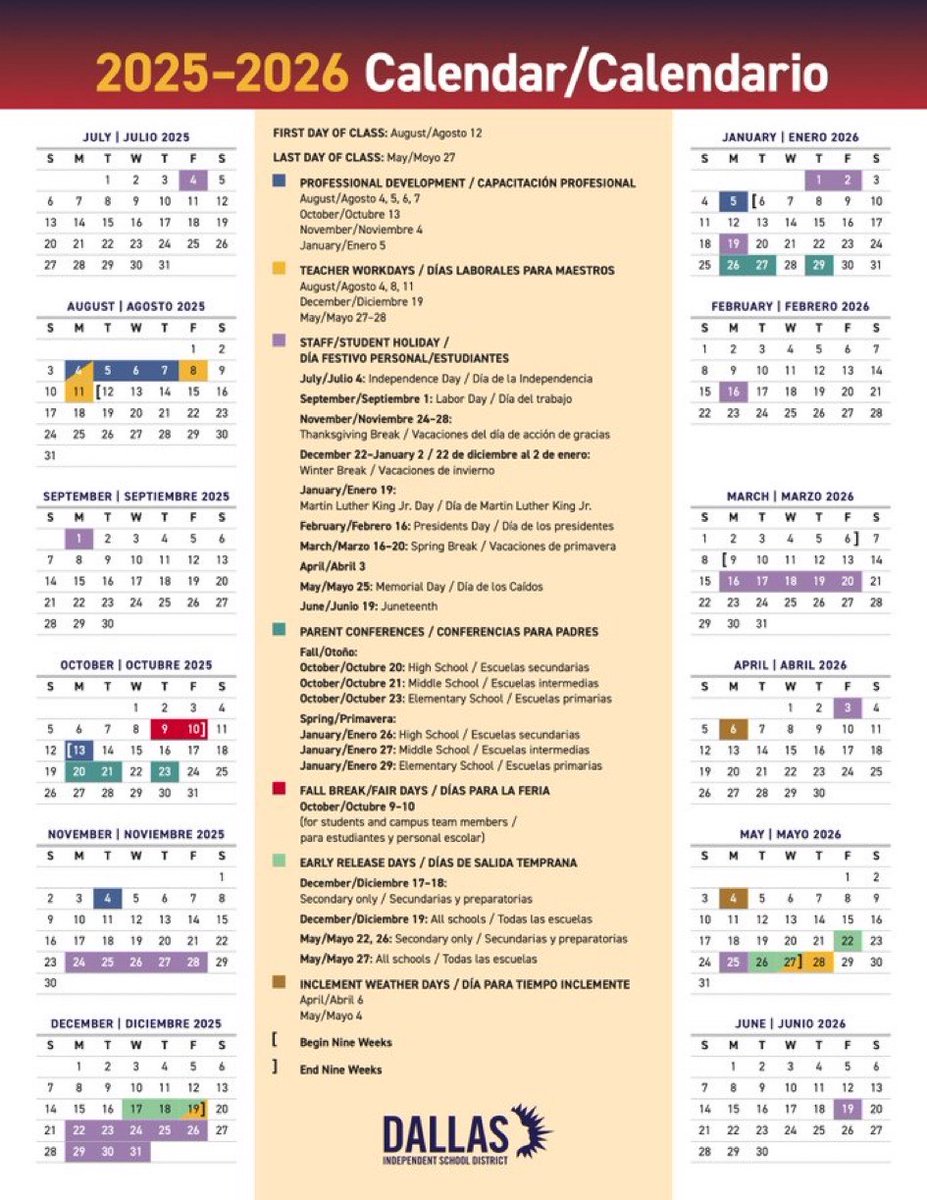 Seagoville_ES's tweet image. 📅✨ The new school calendar is here! 🎉 Check out all the important dates, holidays, and events for the upcoming school year.
bit.ly/3ZFpAPG