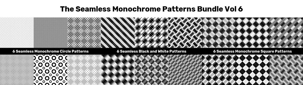 DavidZydd's tweet image. The Seamless Monochrome Patterns Bundle Vol 6 creativefabrica.com/product/seamle… This bundle have 600  vector backgrounds. Get this huge collection for only $9 and save $195! #MonochromeGraphics #MonochromePatterns #DavidZydd #MonochromeVector