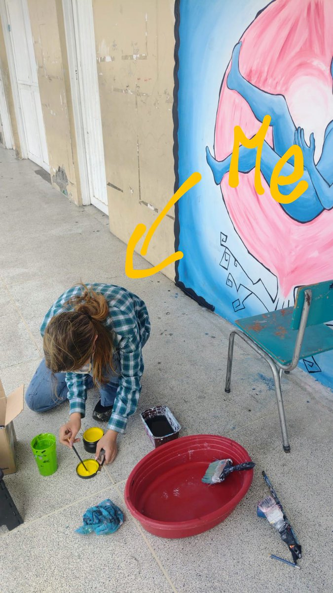 IChilysa's tweet image. A couple of months ago I had my first mural project, (with the hope of passing the subjects😭😭😭😭) and well, it was a beautiful experience, although there is a lot to improve, there is a reason to start at the beginning, right?

#ArtistOnTwitter #ArtistOnX #muralism