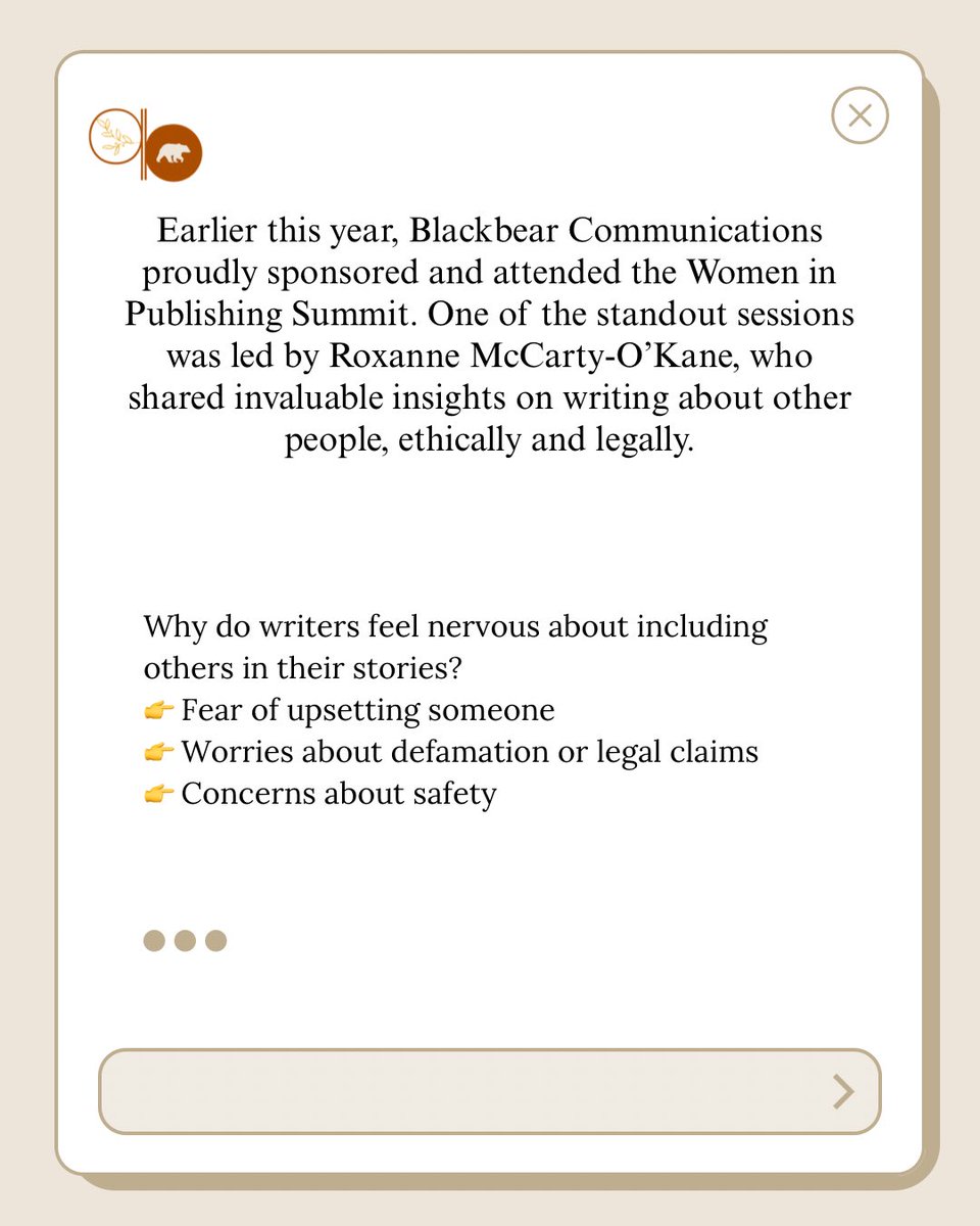 brookebearbear's tweet image. Remember to check public records, media reports, court filings, or suppression orders if you make factual claims.

Telling our truth is powerful. Do it responsibly.

#authortools #authorhelp #writingispowerful #authorscommunity #writingtools #writingtips