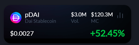 ❤️💛💚💙

pDAI is up +52% today