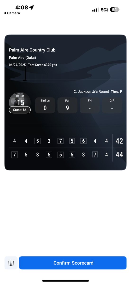 For those who don’t know I am a GOLF LOVER…and today was the best round of my life just thought I share 🤣