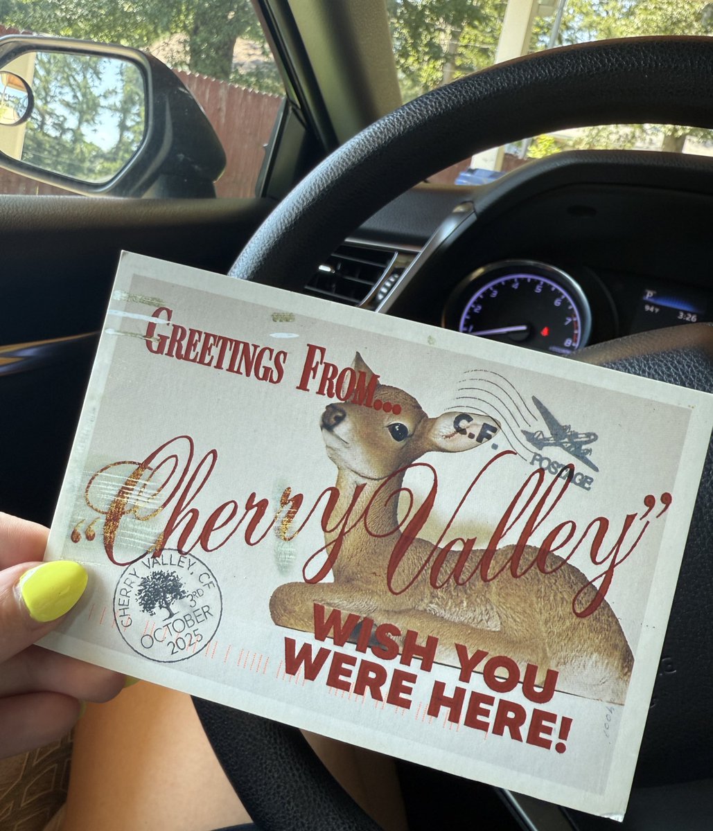 rip cherie at least we have u on a postcard now