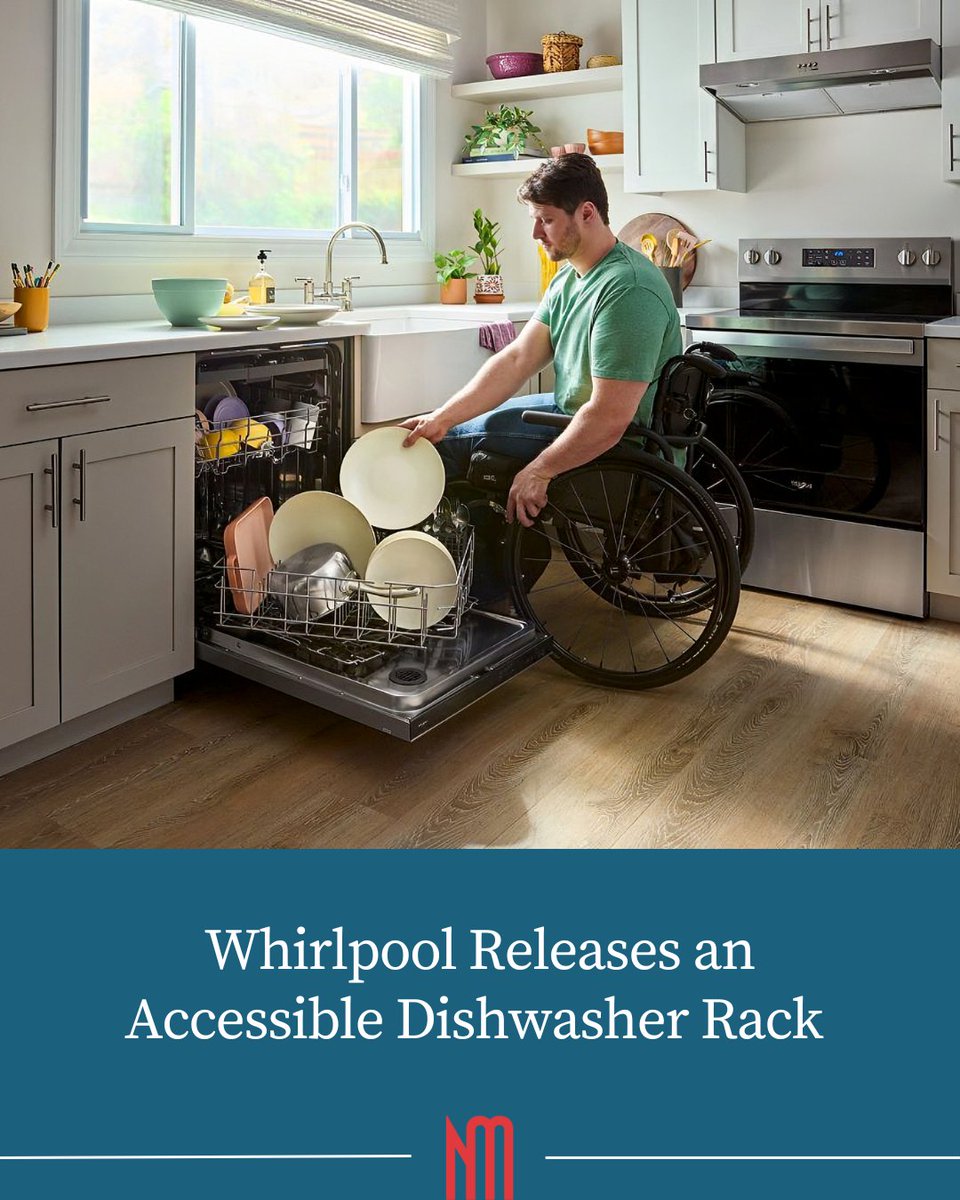 NewMobilityMag's tweet image. Whirlpool is bringing inclusive design to everyday kitchens with the launch of the Spin&Load Rack, a 360-degree spinning lower-level dishwasher rack. newmobility.com/whirlpool-acce…