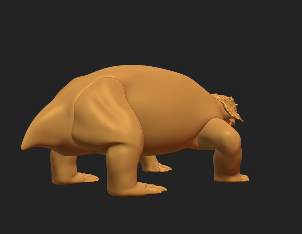 XtinctDesign's tweet image. Just a little #scutosaurus sketch. It's a critter I've wanted to model for sometime now, I'll have to finish it up eventually
#blender3d