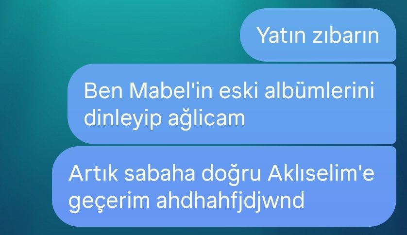 Hiç derdim yoksa da ben kendime dert bulurum (çok derdim var ama Mabel'le üstünü kapatmak kolayıma geliyor ahsjadjjafj) <a href="/mabelmatiz/">Mabel Matiz</a>