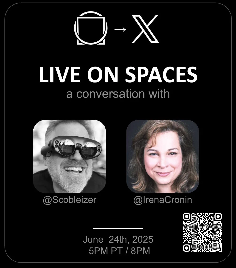 myolab.ai is going live in twitter space today with Robert Scoble & Irena Cronin