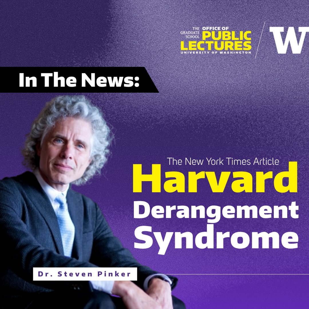 uwpubliclecture's tweet photo. 🎓 “A university must be a forum for ideas, not an echo chamber.”
 — Steven Pinker in @nytimes

The UW Public Lectures alum weighs in on the role of free speech in academia.

 🔗 https://t.co/BRlB5mrfOU

 #StevenPinker #FreeExpression #AcademicFreedom https://t.co/Y5nVACGLgh