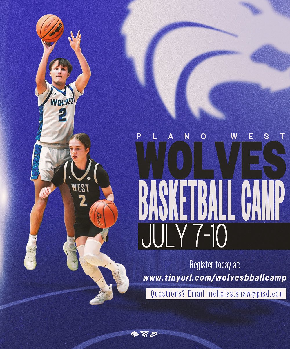 Just 2 weeks left until basketball camp is here! Sign up today! Boys and girls, 1st-9th grade. Link in bio! 

Go Wolves! 🐺