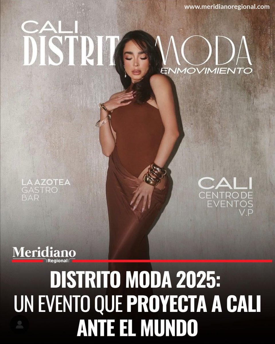 MeridianoR_CO's tweet image. #DistritoModa #CaliEsModa ✨👗 Distrito Moda convierte a Cali en la capital de la moda 2025, con desfiles que mezclan lujo, inclusión y cultura. 

🎨 Desde el 25 de junio, la ciudad vibrará con talento nacional e internacional, eventos icónicos en Palmira y espectáculos que unen…