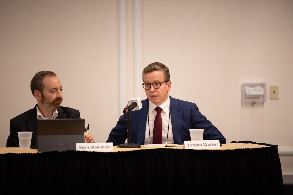 APCColleges's tweet photo. Our final session for the day: "Surviving in a Regulatory Environment!"

Today we are joined by:
➡️ Kristina Gill, Partner, Duane Morris
➡️  Sean Steinmarc, President, TFC Tuition
➡️ Jordan Wicker, Senior VP, Regulatory and Legislative Affairs, @CECUed

Our presenters take us through the current landscape of the Department of Education and how APC members can be mindful of changes in federal regulation. Stay tuned tomorrow for more expert presentations! 🗓️

#APCInnovationSummit2025